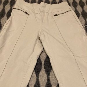 Cream Women Capris